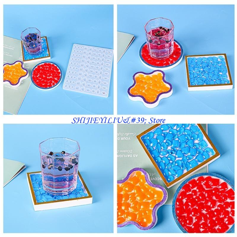 Coaster Mold Square - Moldes posavasos E21F para fundición resina,