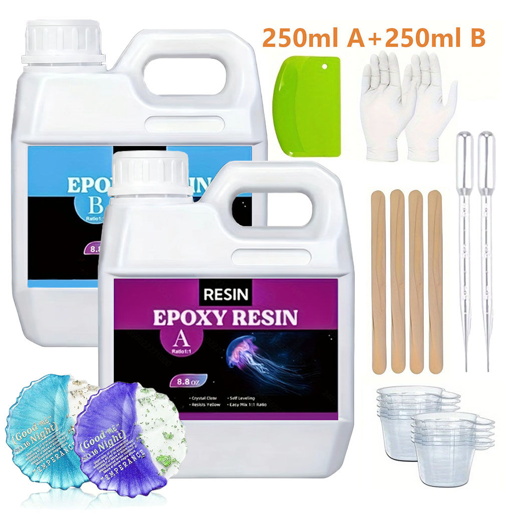 Resin Art Epoxy - Kit de Resina Epoxi Transparente de