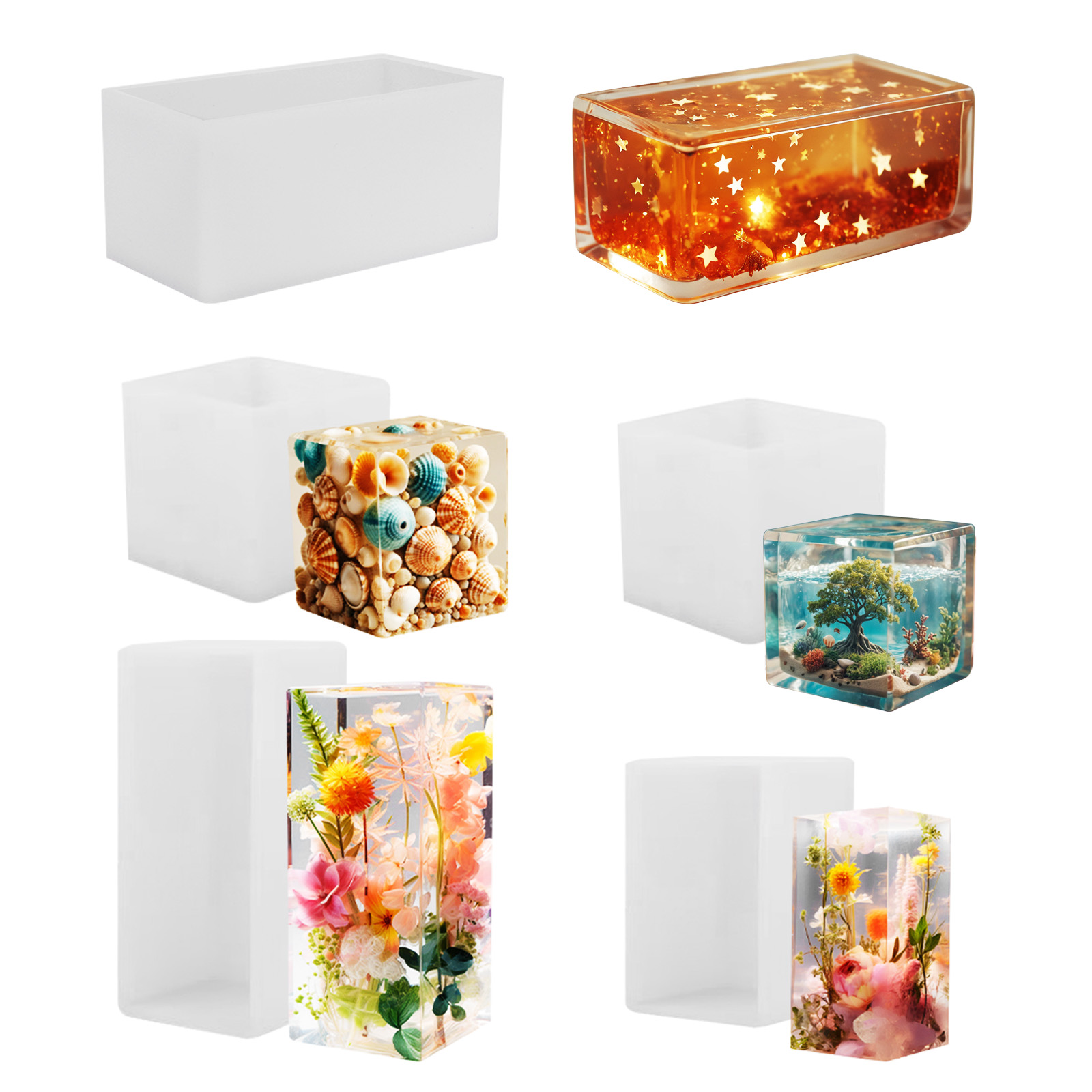 Resin Art Epoxy - Molde de silicona para resina epoxi,