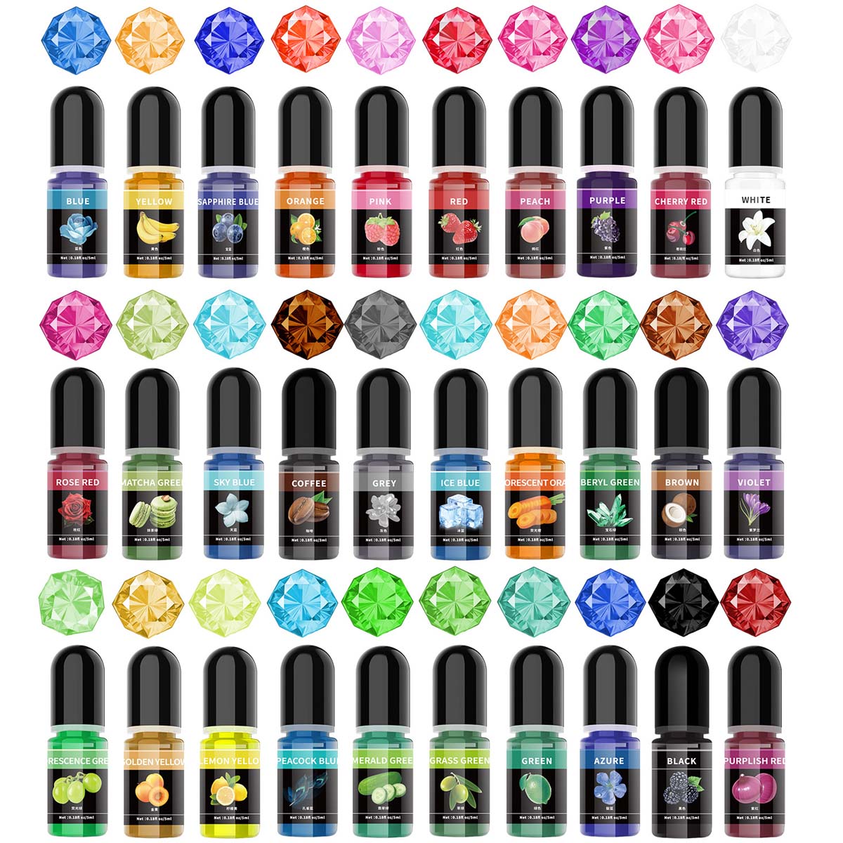 Resin Art Uv - 5ml/botella de pigmento de resina epoxi,