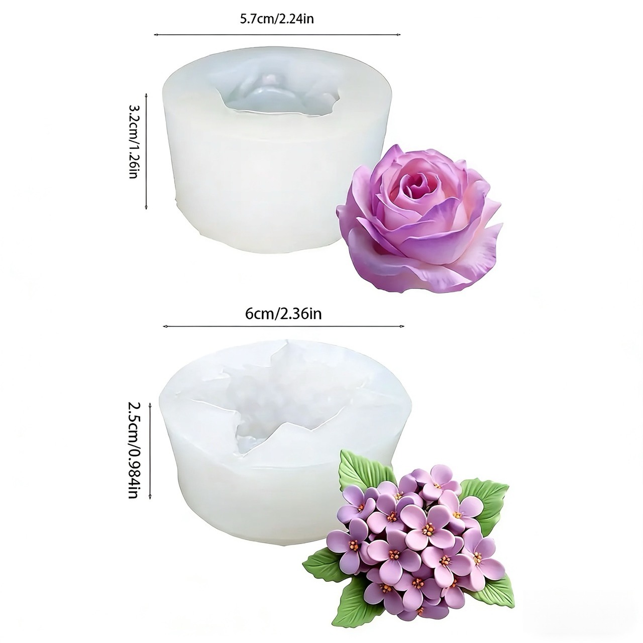 2 piezas de moldes de silicona - Resin Art Design For Wedding reseña y precio